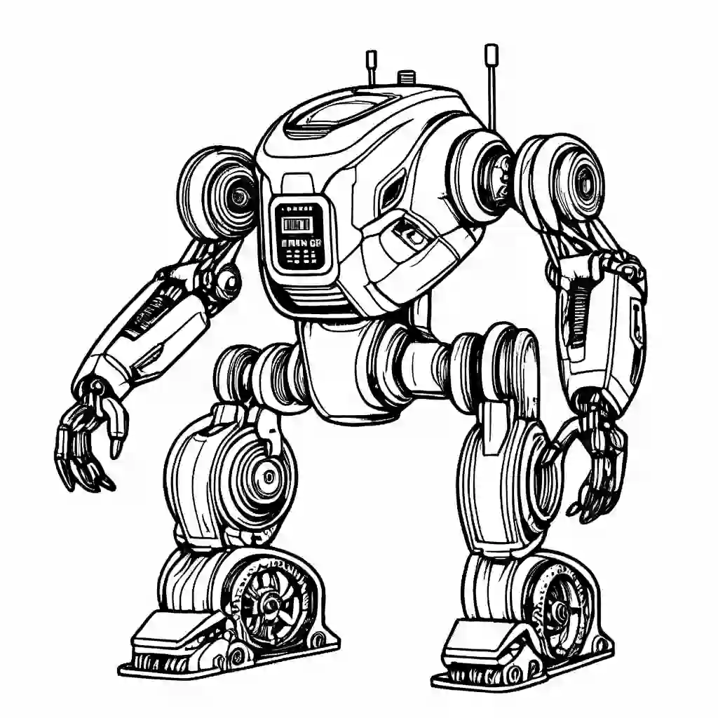 Agricultural Robot coloring pages
